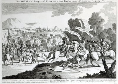 Batalla de Minden, 1 de agosto de 1759 de English School